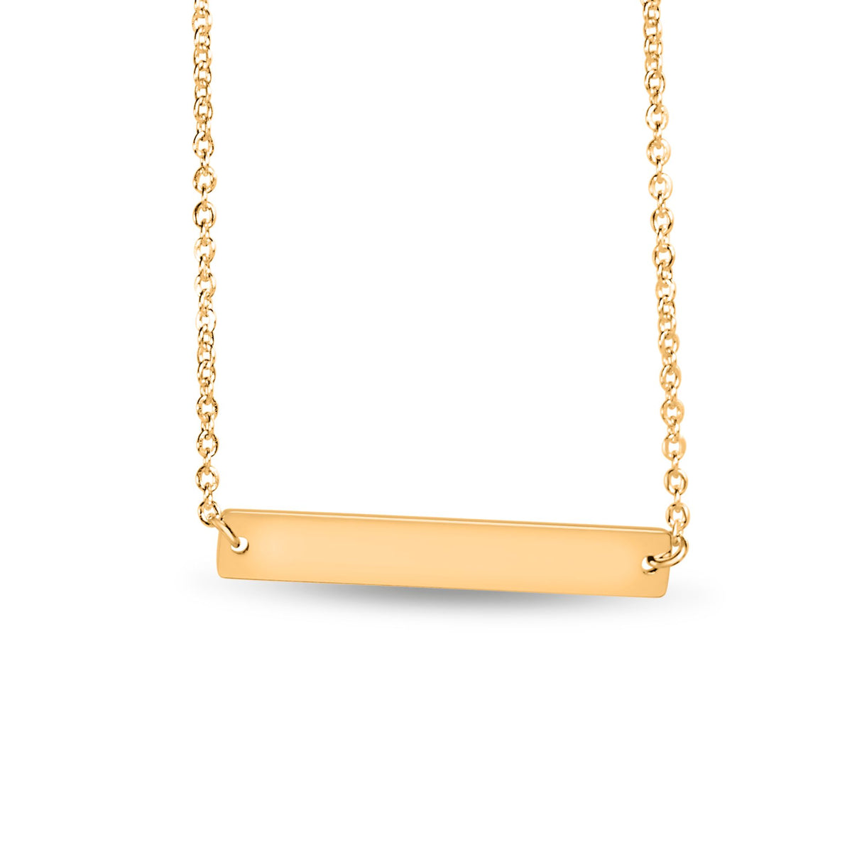 Custom Name Horizontal Bar Necklace